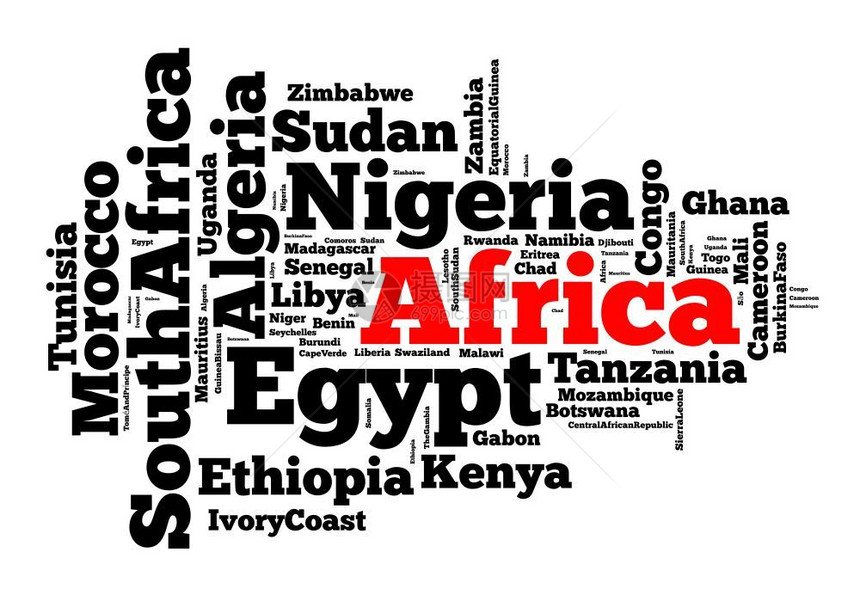 分配非洲联合绘画图片