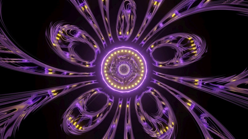 转型紫色粉龙卷风强制通过4kuhd3d插图背景Glowing转变空间入口4k插图背景艺术品幻想图片