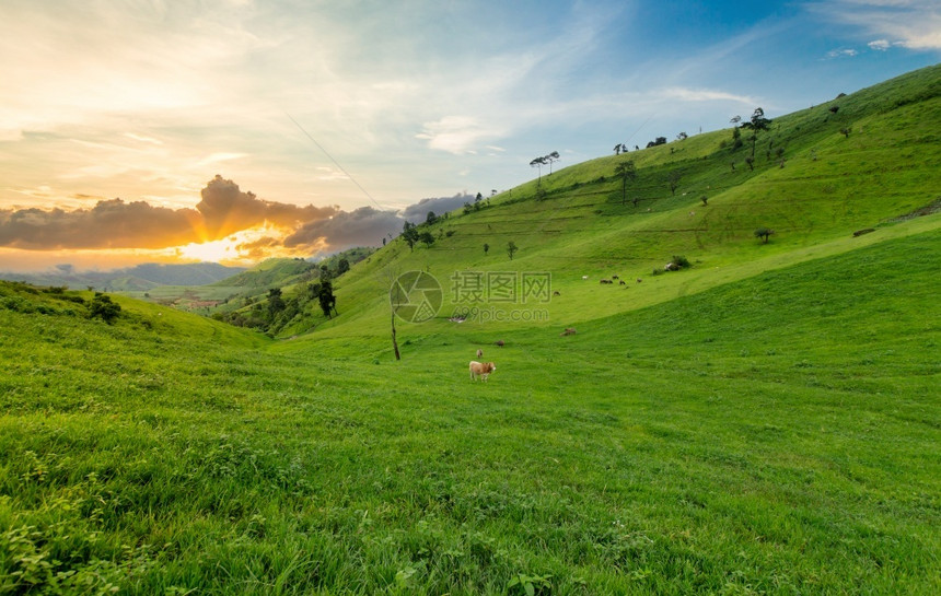 山顶云地平线景色来自多伊马埃索沙姆格马泰兰图片