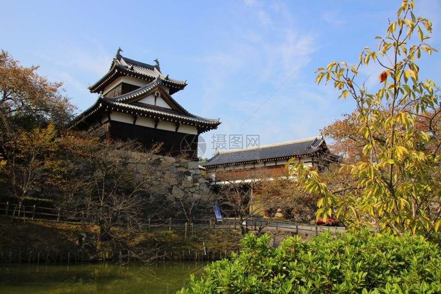 公园城堡塔望着日本京山城堡的大门正前方遗产超过图片