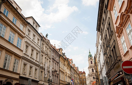 水城市美丽的老区布拉格风景捷克历史图片