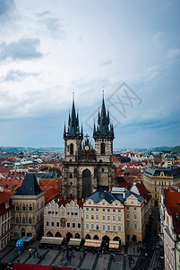城市美丽的老区布拉格风景捷克地标桥图片