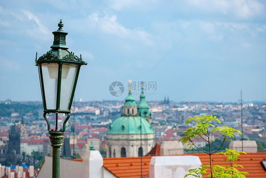 塔美丽的老城区布拉格风景捷克巴洛式图片