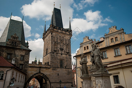 美丽的老城区布拉格风景捷克红色的首都旅游图片