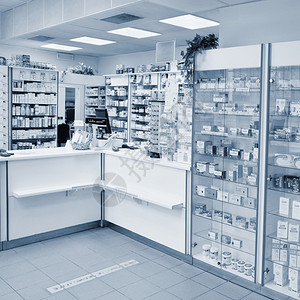 药店里的药品药物图片