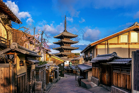 三年坂夜晚黎明日本京都八坂塔和三年街建造背景