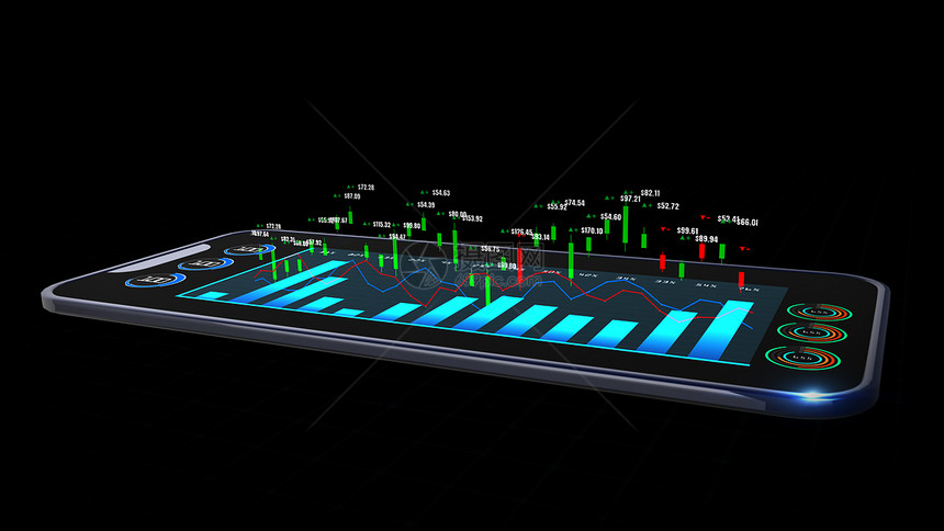 屏幕利润外汇适合金融投资的数码股票市场或交易图表和烛台用于商业背景概念的投资趋势分析数字股票市场或交易图和蜡烛台图片