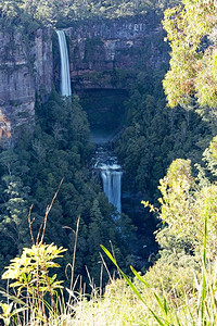 袋鼠河贝尔莫瀑布新南威士州澳大利亚户外风景优美惊险谷高清图片素材