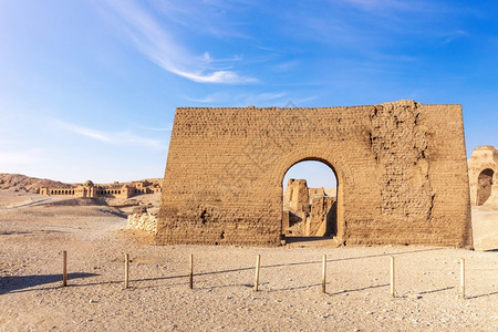 国王谷Hatshepsut外墙附近Tempe的废墟卢克索雕像建造宗教的坦佩高清图片素材