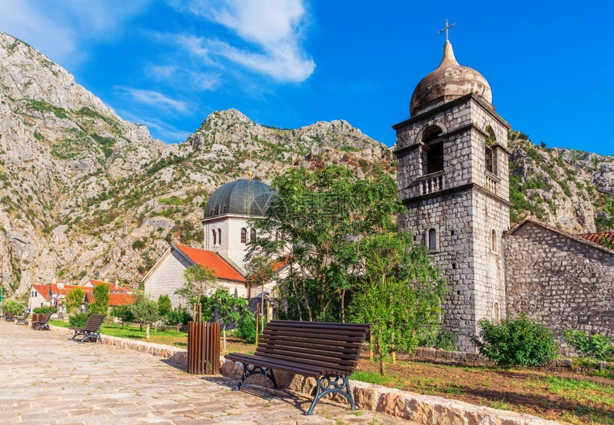 正统圣尼古拉教堂在黑山科托尔底的一座下历史景观图片