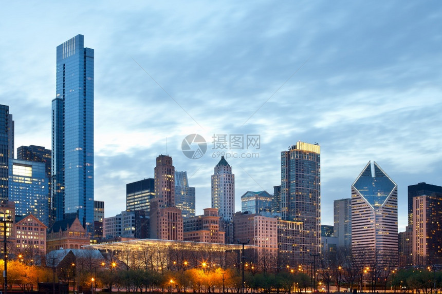 美国芝加哥城市建筑图片