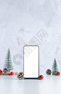 圣诞装饰风格手机屏幕背景图片