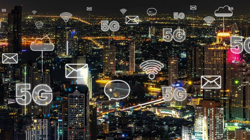 联系具有全球化抽象图形显示连接网络的智能数字城市未来5G智能无线数字城市和社交媒体网络系统的概念具有全球化抽象图形显示连接网络的图片