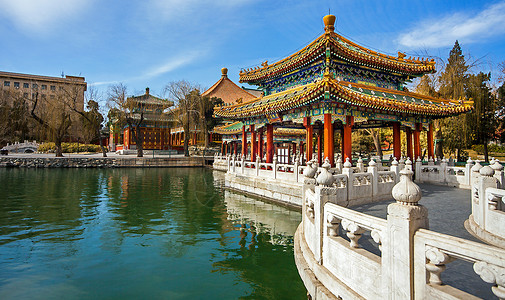 北京的北海公园高清图片