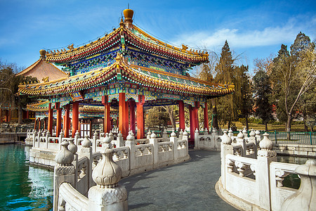 北京的北海公园图片