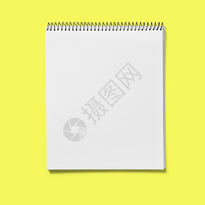 画在适合您设计工程的黄色背景上孤立的顶端视图草书Topupscrapbook艺术白色的戒指高清图片素材