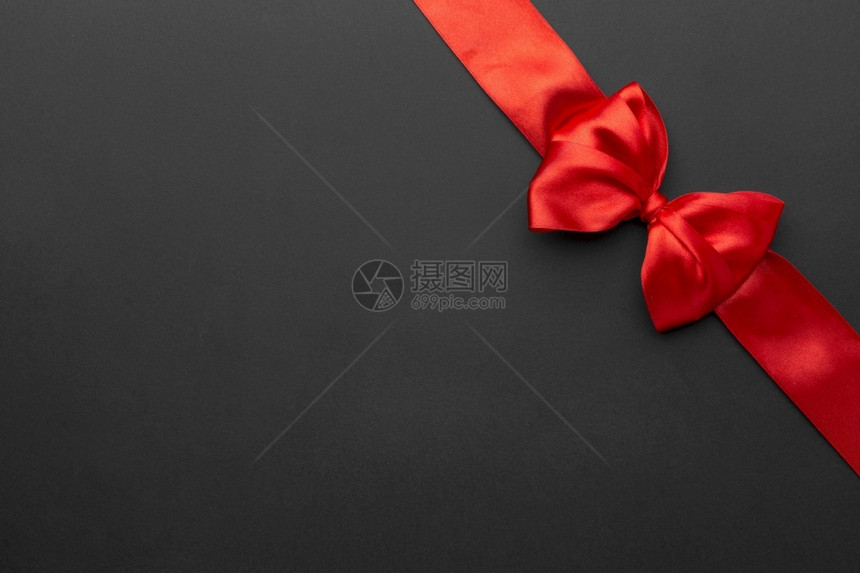 黑色星期五红丝带有复制空间分辨率和高品质的美丽照片最佳视图黑星期五红丝带有复制空间质量和清晰度美容照片概念高质量和清晰度象征盒子图片