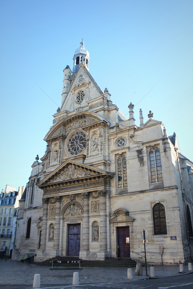 宗教Stemersqopos圣史蒂芬斯山教堂是巴黎天主礼拜场所位于拉丁区风景优美欧洲图片