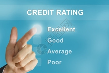会计借贷素材在屏幕上点击信用评级按钮并点击帐户优秀的财富设计图片