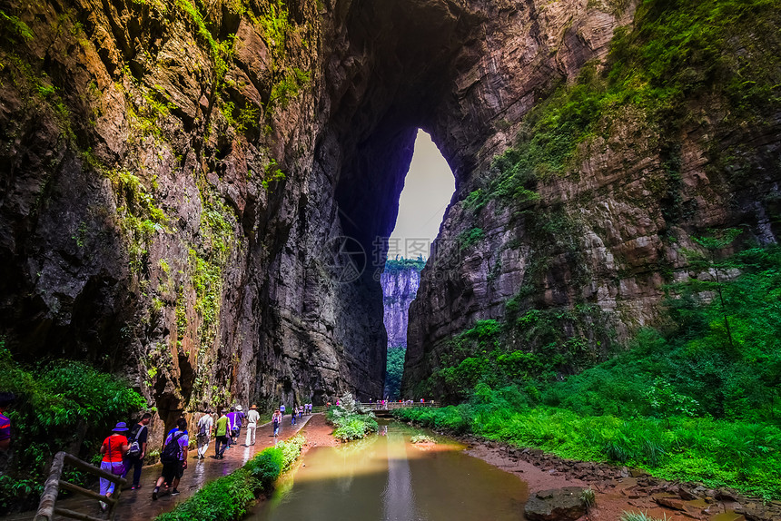 芙蓉长水峡谷Difeng的WulongKarst石灰岩层这是武龙家世界自然遗产的重要组成部分国民户外图片