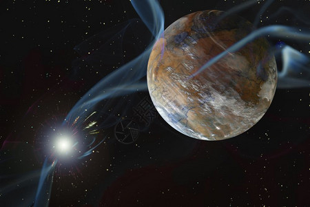 科学磁的洛基干旱外星人行爆炸大气层超新星背景图片
