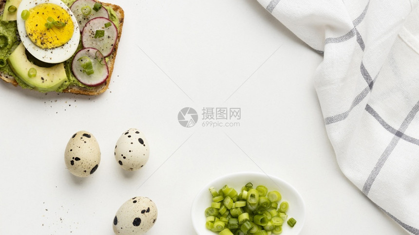 质量配有桌布清晰度和高品质的美景优图片彩蛋鳄梨三明治配有桌布优质和分辨率美容照片概念b花样高架蛋黄图片