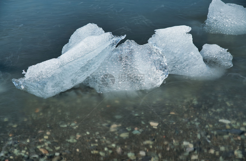 人们温度冰岛JokulsarlonLagoon冰山模糊的长距离接触透视气候图片