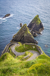 克里景观闲暇位于爱尔兰科凯里州丁莱半岛的邓金码头显著位置图片