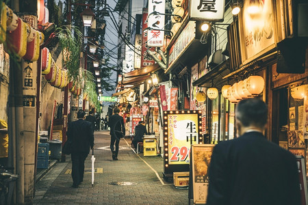 摄影水平的高清晰度照片浏览街边城市之夜人与间有灯光优质照片众人之间有彩色照片车旅游高清图片素材