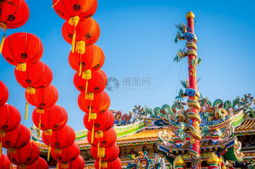 传统灯笼新年装饰图片