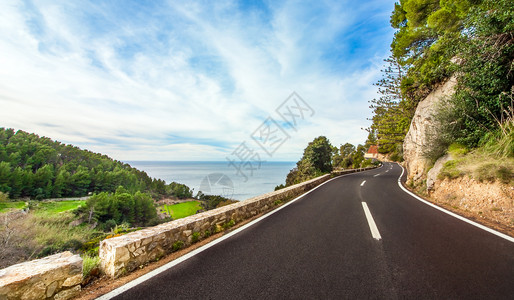 西班牙马洛卡岛南海岸沿公路塞拉精华马略卡岛图片