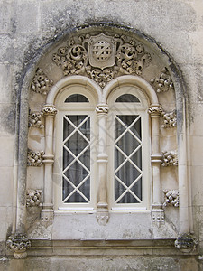 哥特窗口建筑学风格岩石窗户阳台石头侵蚀建筑物石灰石古董背景图片
