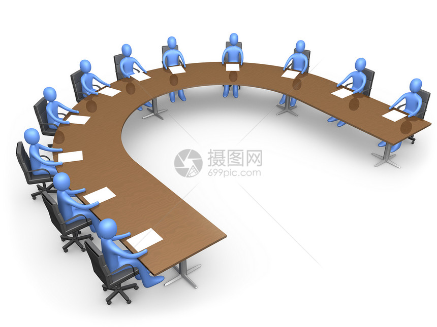 理事会报告办公室木板团体商业会议室团队公司圆形战略图片