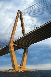 查尔斯顿的库珀河桥工程跨度照片建筑学运输背景