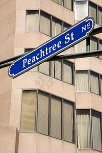 亚特兰大街牌背景图片