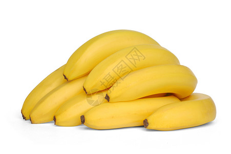 香蕉水果饮食营养食物黄色背景图片