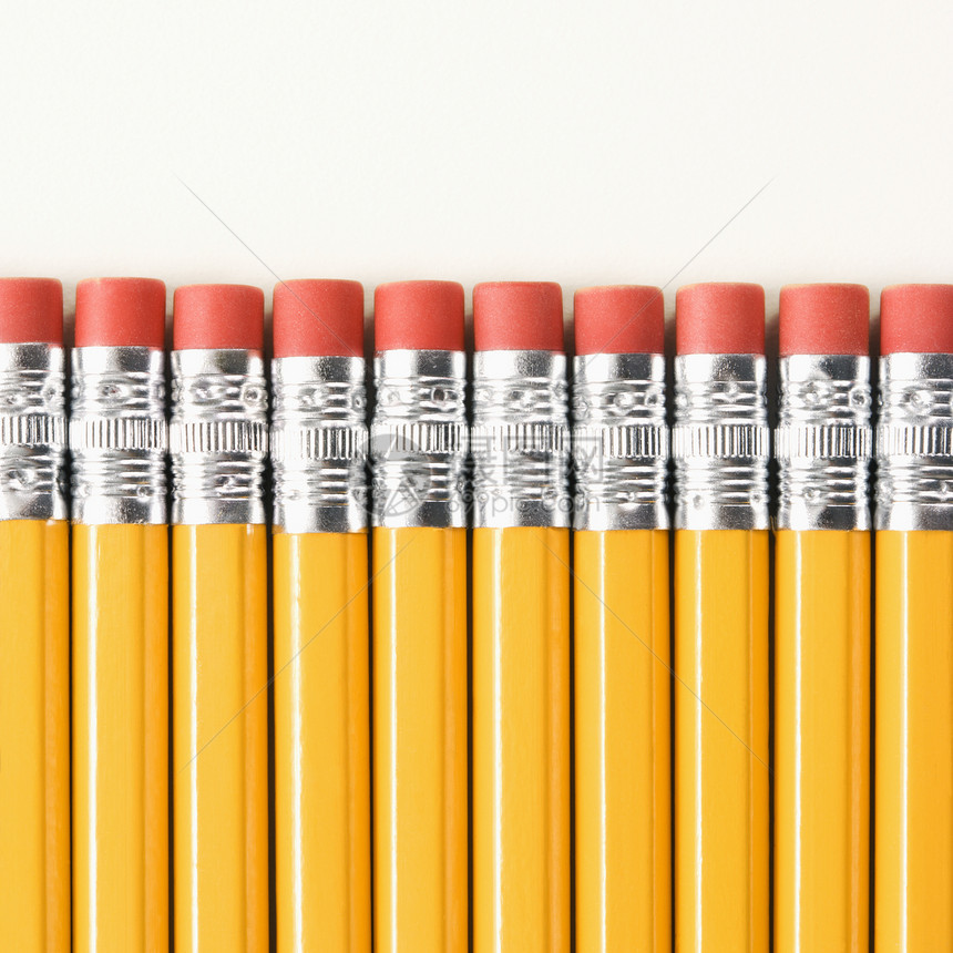 铅笔行教育办公用品黄色学校橡皮擦学习文具橡皮办公室用品图片