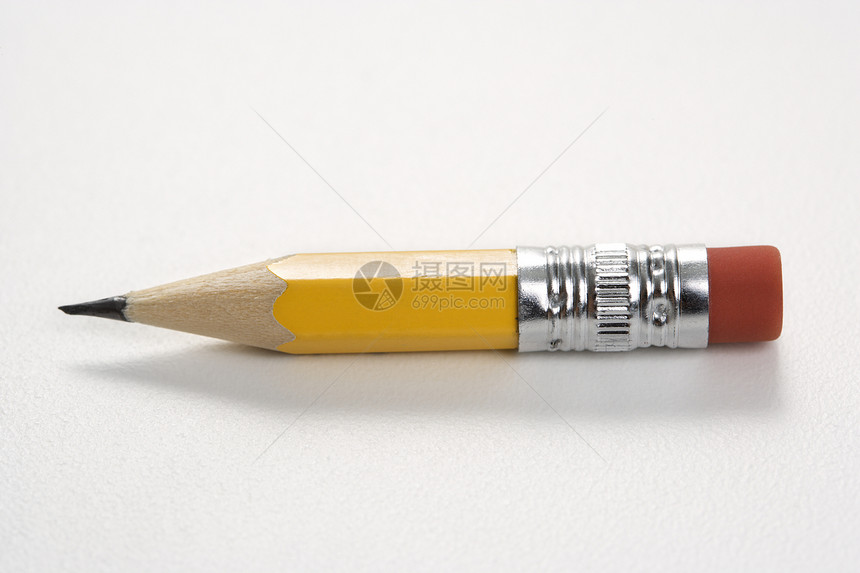 短铅笔办公用品文具学习橡皮擦用品对象工作办公室学校商业图片