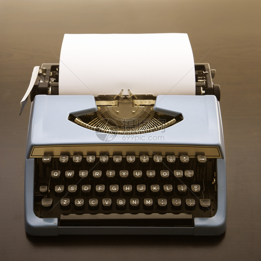 旧式打字机对象写作商业空白正方形作家块静物图片