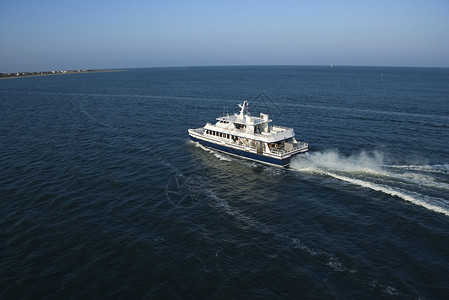 渡轮船闲暇高角度运输海岸旅行船只海景照片渡船水平高清图片
