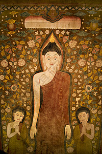 佛像挂毯背景图片