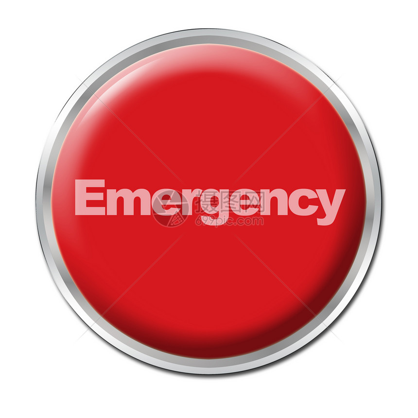 紧急按钮按钮红色危险圆形行动控制插图图片
