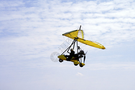 滑翔机飞行员1架超轻型飞机背景
