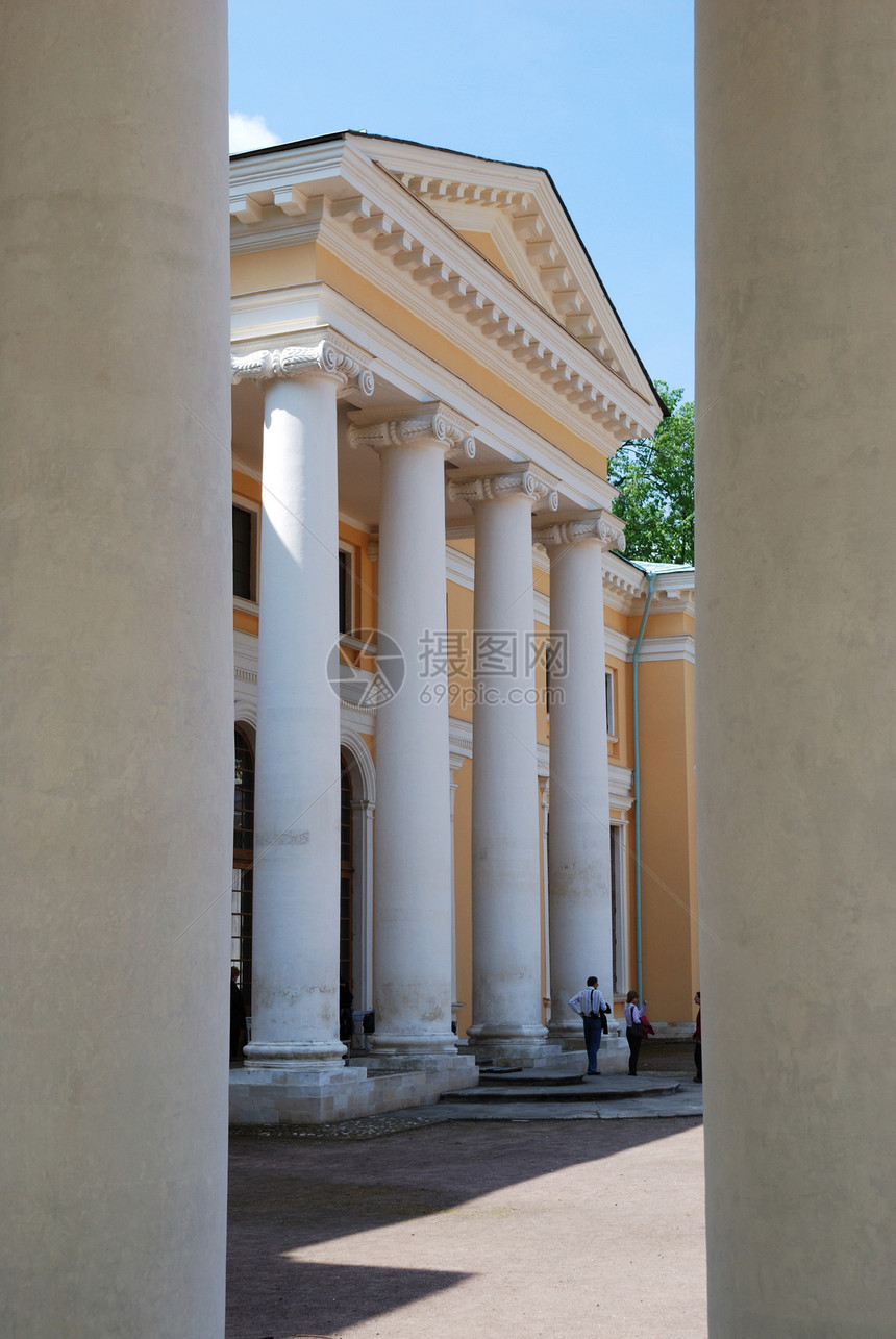 古典传道建筑学建筑博物馆文化蓝色黄色入口晴天白色历史图片