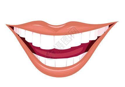 女人的嘴欢乐牙齿舌头口红牙医空腔幸福背景图片