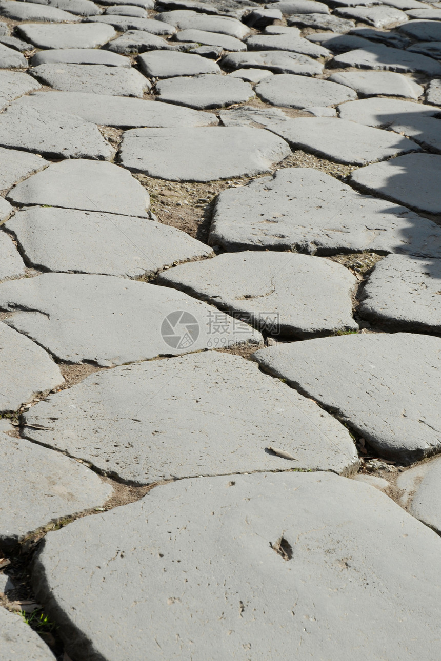 古罗马路风化配件废墟石头铺路论坛鹅卵石图片