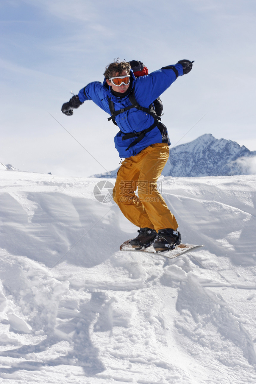 滑雪平衡木板季节乐趣衣服夹克滑雪板天空爱好单板图片