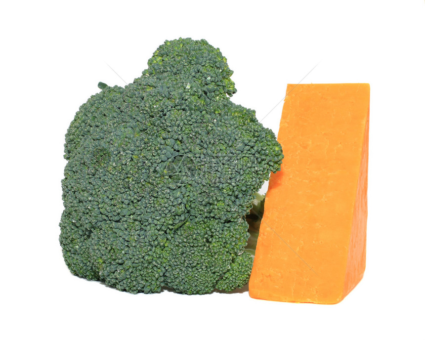 花椰菜和奶酪健康生产白色午餐蔬菜奶制品橙子营养绿色饮食图片