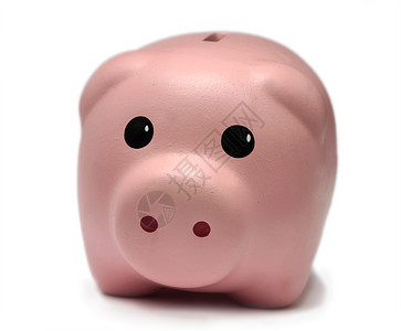 猪猪银行金融下雨天投资应急储蓄账户东西储备制品陶瓷背景图片