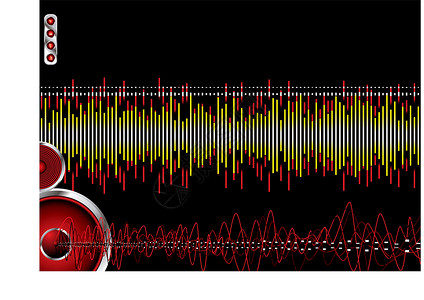 高音喇叭音乐燃烧设计图片